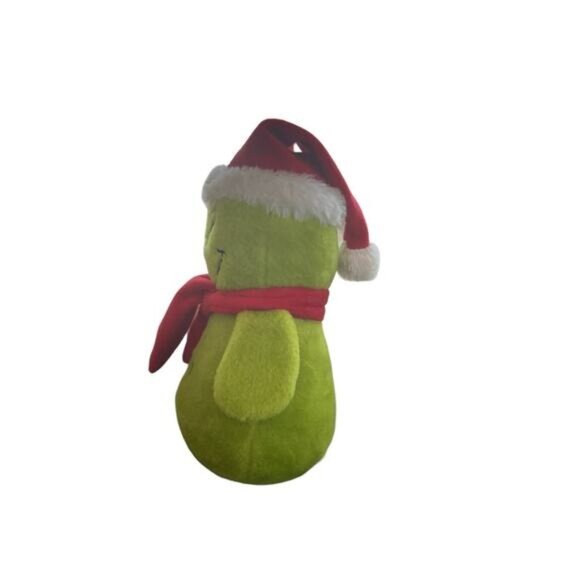 Dr. Seuss Aurora Grinch Plush Toy With Santa Hat & Red Scarf - Picture 4 of 5